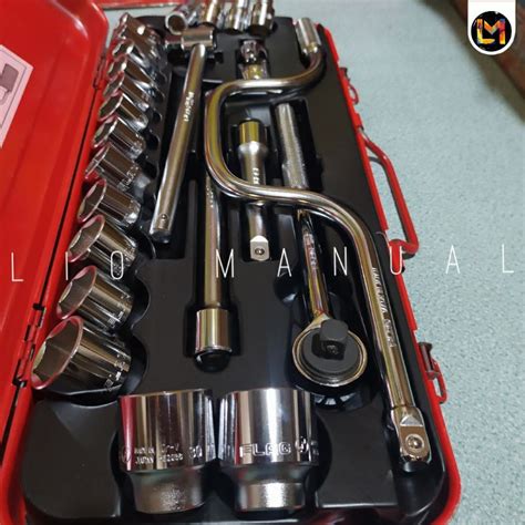 Jual Kunci Shock Set 25 Pcs 1 2 Inch FLAG Socket Wrench Set Original