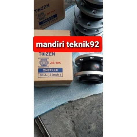 Jual Tozen Jis K Oneflex Inch Flexible Rubber Joint Flange Besi