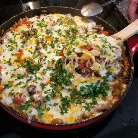 Ground Beef Stuffed Pepper Skillet Bestquickrecipes