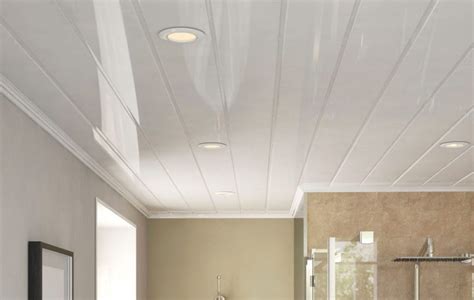 Ancona Double White Gloss PVC Ceiling Panels 4 Pack Available