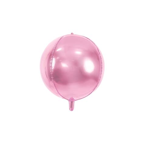 Palloncino Mylar Foil Tondo Rosa Metallizzato Cm