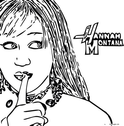 Hannah Montana Coloring Sheets Printable Coloring Pages