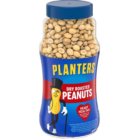 Planters Dry Roasted Peanuts Oz Jar Walmart Walmart