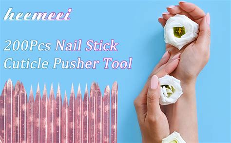 Amazon Heemeei Pcs Disposable Nail Stick Cuticle Pusher Tool