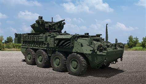 Oshkosh Defense Delivers The First Stryker Upgraded With 30 Mm Medium Caliber Weapon System