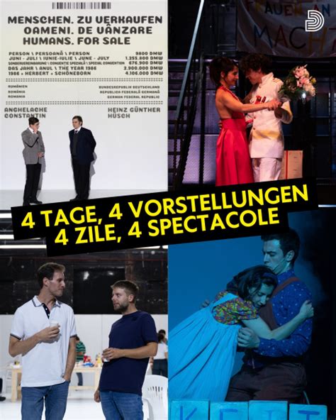 Patru spectacole în patru zile consecutive la Teatrul German