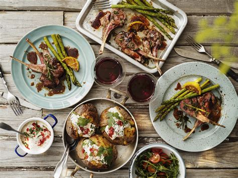 Grillade Lammracks Med Bakad Potatis Viva Vin O Mat