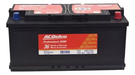 Bateria 105 Ah Acdelco Agm 105l6 Agm 70l3 Dererecha