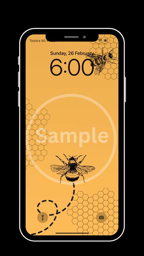 Cute Bee and Honeycomb Wallpaper - Etsy