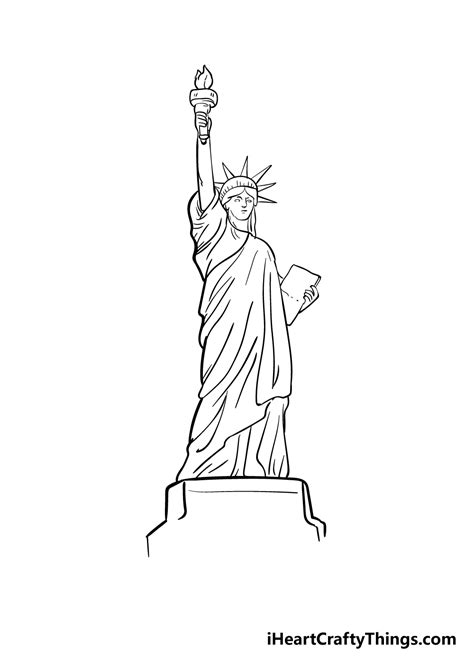 Statue Of Liberty Drawing Outline