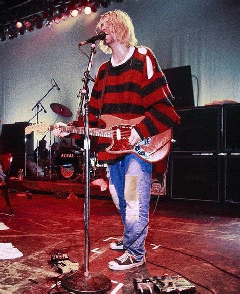 Kurt Cobain Jumper Red And Black Stripe Dennis The Menace Freddy