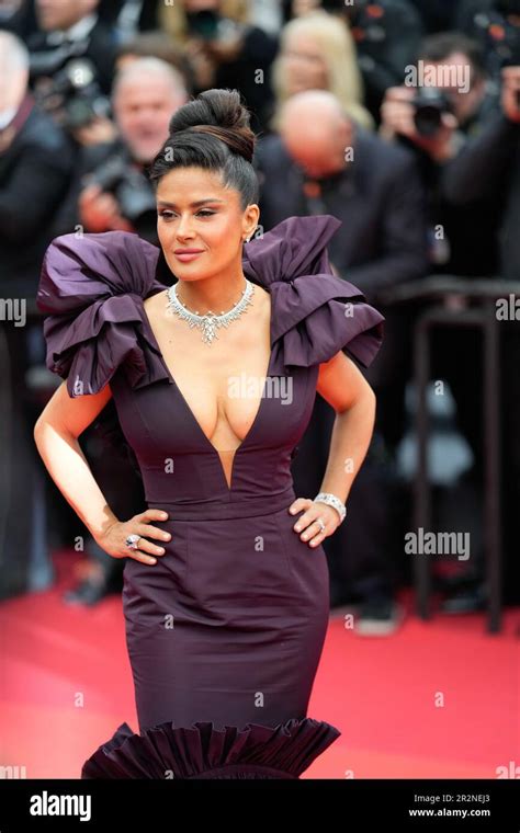 Cannes Cannes France 20th Mai 2023 Lactrice Salma Hayek Participe