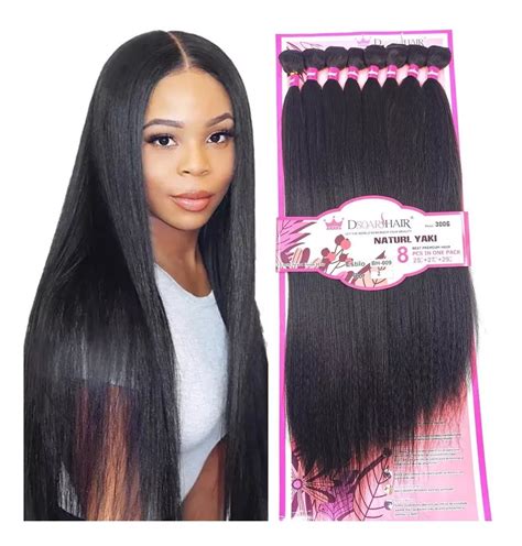 Cabelo Organico Bio Vegetal Fibra Yaki Liso 65cm 3 Tela 300g Mebuscar