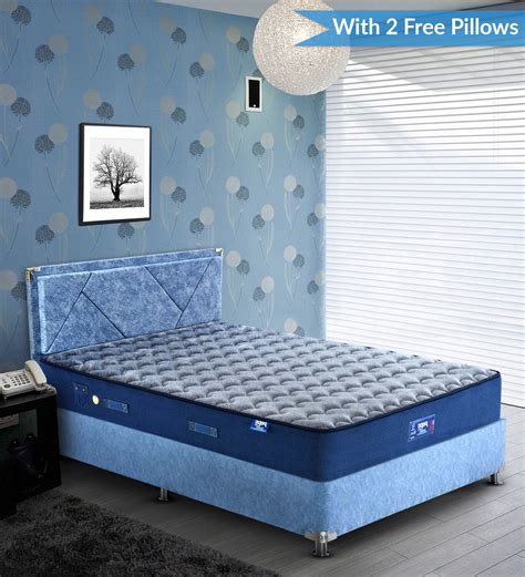 Buy Zenimo Normal Top 8 Inch Pocketed Spring Queen Size Mattress With