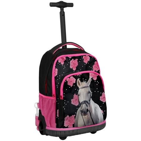 Sac Dos Roulettes Cheval Flower Cm Trolley Haut De Gamme