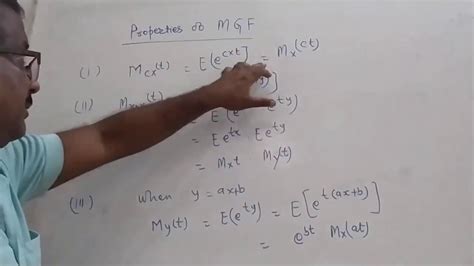 Examples Of Moment Generating Function Part 2 Youtube