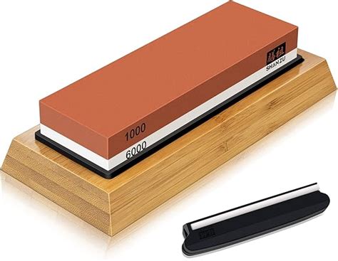 SHAN ZU Whetstone Knife Sharpening Stone Premium 2 Sided Whetstone