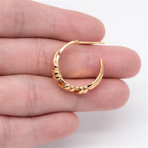 10pcs Dainty Gold Hoop Earrings 25mm Circle Earring Earring Etsy