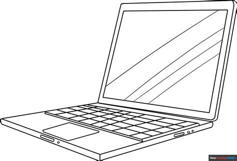 Coloring Page Of A Computer A Fun And Educational Activity