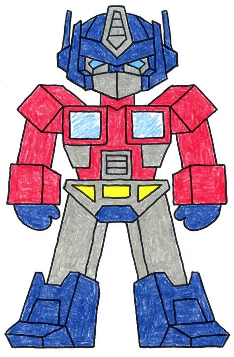 How to Draw Transformers Optimus Prime: Easy Step-by-Step Lesson