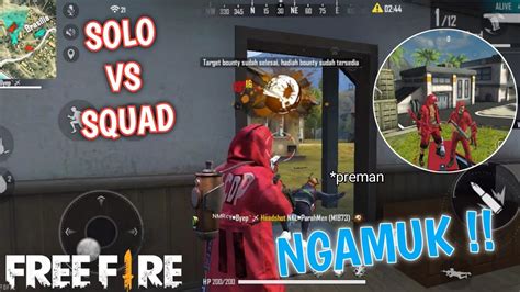 SOLO VS SQUAD BARBAR BUNDLE MONEY HEIST PECAH PALA MUSUH GARENA