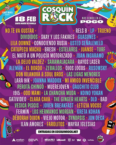 Cosquín Rock 2023 ya tiene grilla confirmada Rock ar