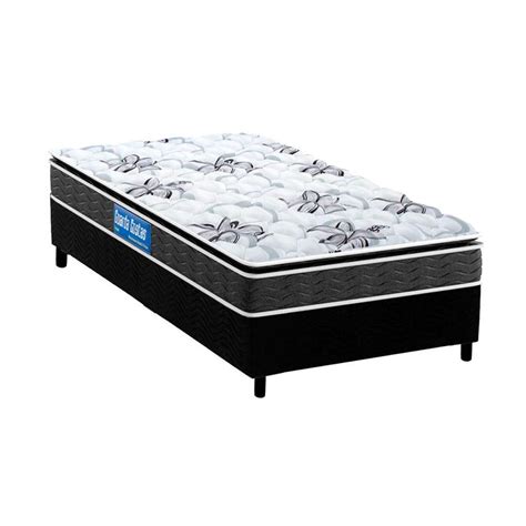 Cama Box Solteiro Colchão Espuma Probel D28 Guarda Costas Premium