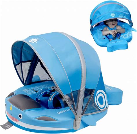 Flotador Mambobaby No Inflable Con Toldo Flotador De Nataci N Con