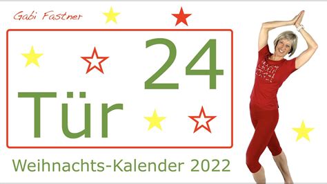 T R Adventskalender Min Weihnachts Gymnastik Ohne Ger Te Im