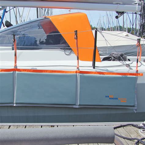 Pare Battage Pour Bateau Lf Seaeq Plat Noir Bleu