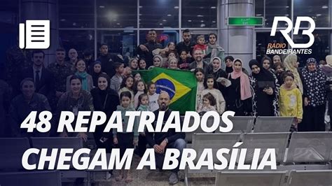 Mais 48 REPATRIADOS da FAIXA DE GAZA chegam a Brasília VEJA YouTube