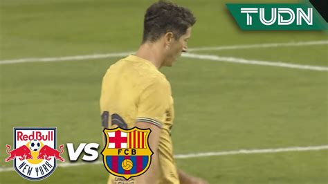 Se Le Niega El GOL A Lewandowsky NYRed Bull 0 1 Barcelona Amistoso