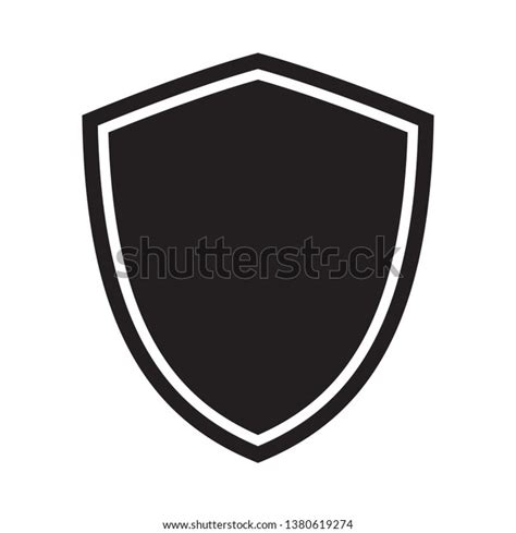 Blank Shield Icon Protection Icon Vector Stock Vector Royalty Free 1380619274 Shutterstock