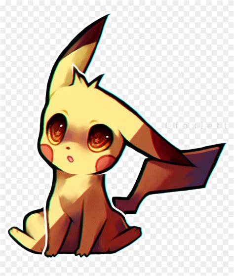 Pikachu By Foxlett - Pikachu Fanart Png - Free Transparent PNG Clipart ...