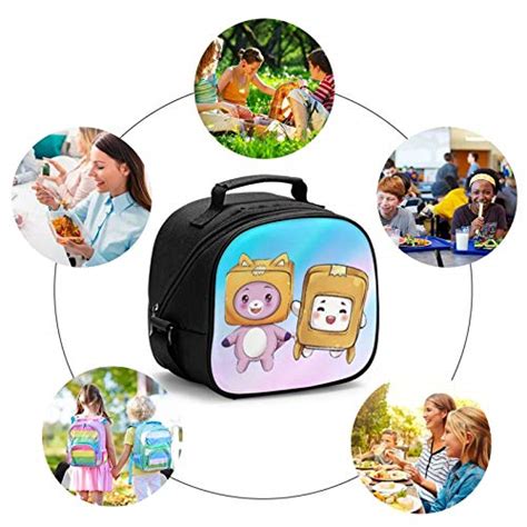 Lankybox Merch Lankybox Boxy Children'S Multifunctional Meal Bag Lunch Box Warmer Handbag For ...