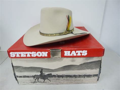 Stetson 4x Beaver Belly Western Cowboy Hat Size 7 14 Gem