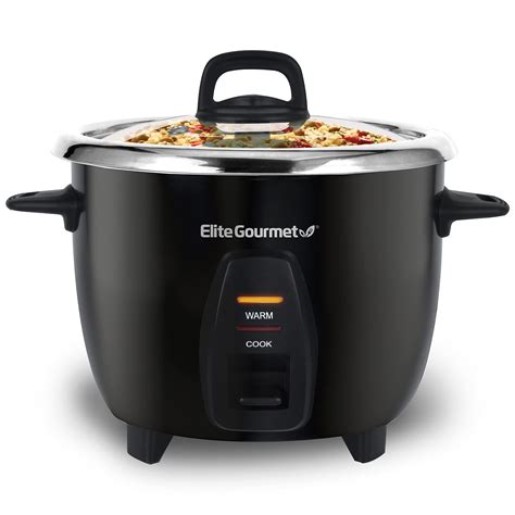 Elite Gourmet ERC2010B Electric 10 Cup Rice Cooker With 304 Surgical