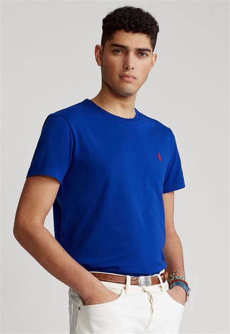 Camiseta Polo Ralph Lauren Logo Azul Compre Agora Dafiti Brasil