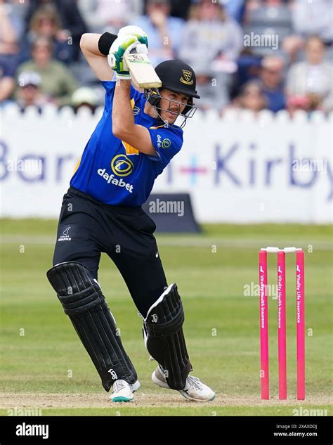 Bristol UK 9 June 2024 Sussexs Daniel Hughes Batting During The T20