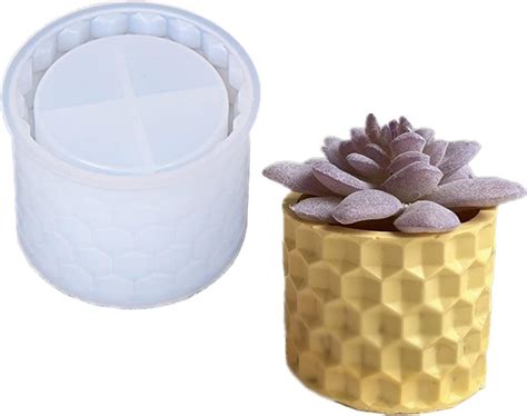 Amazon Flower Pot Silicone Mold Diy Succulent Plants Concrete