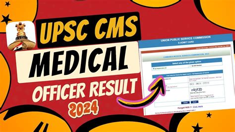 Upsc Cms Medical Officer Admit Card 2024 Upsc Cms Admit Card 2024 Mahir Academy Youtube