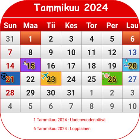 Suomi Kalenteri 2024 Apps On Google Play