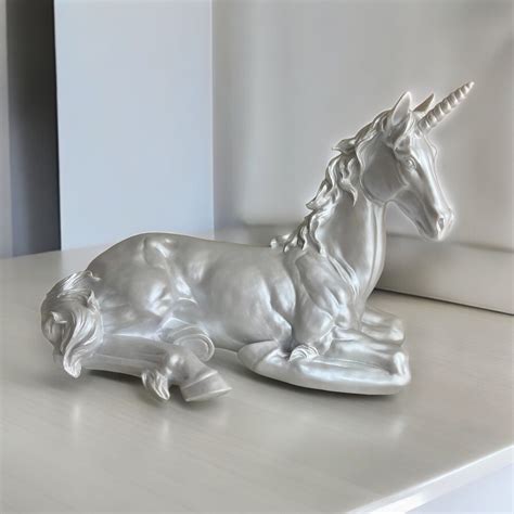 Large Unicorn Statue Naked Decor