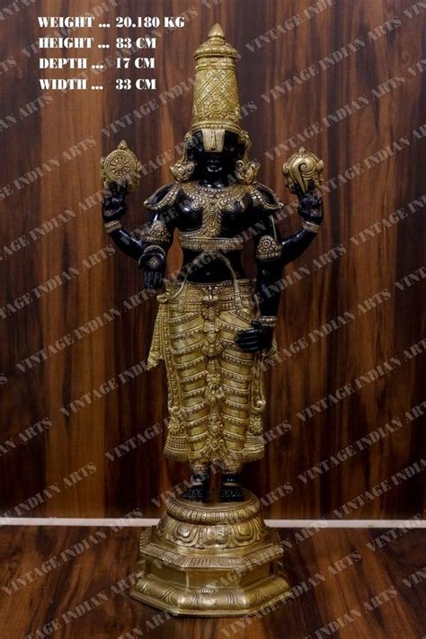 Brass Idol Tirupati Balaji Blessing In Standing Position 41 Etsy In