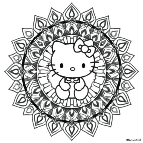 cute animal coloring pages monday mandala 2