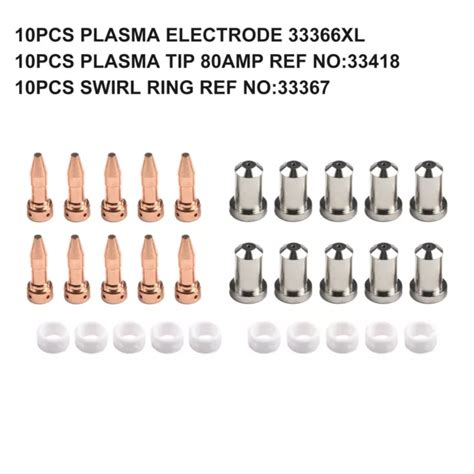 PT 23 27 EMBOUTS d électrode de coupe plasma 33366XL 33367 33418 pack