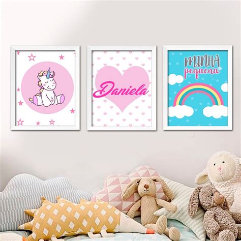 Quadrinho Para Quarto De Menina - Quadro Para Quarto Infantil - FDPLEARN