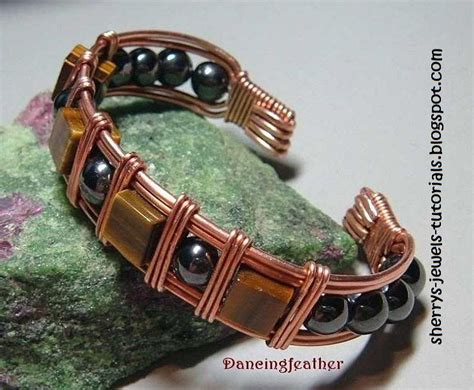 How To Make Wire Wrapped Cuff Bracelet Tutorials The Beading Gem