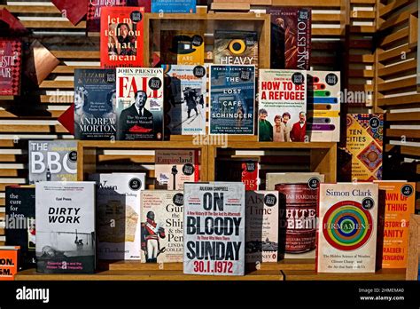 A Selection Of Books On Display In The Window Of Waterstones Bookshop