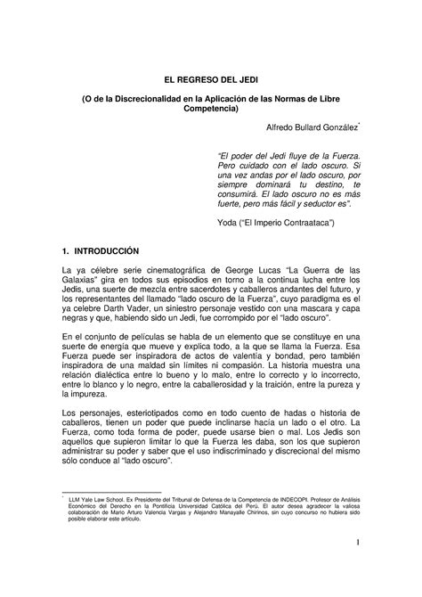 El Regreso del Jedi (Bullard) - EL REGRESO DEL JEDI (O de la